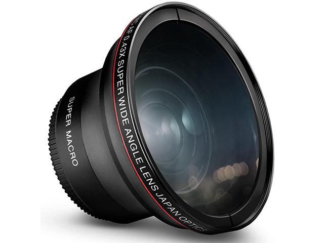 55MM 043x Professional HD Wide Angle Lens wMacro Portion for Nikon D3400 D3500 D5500 D5600 and Sony Alpha Cameras