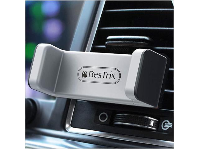 Phone Vent Holder Cell Phone Mount Holder for Car with Double Clamp Grip Compact Durable for iPhone Galaxy and All Smartphones Up to 65
