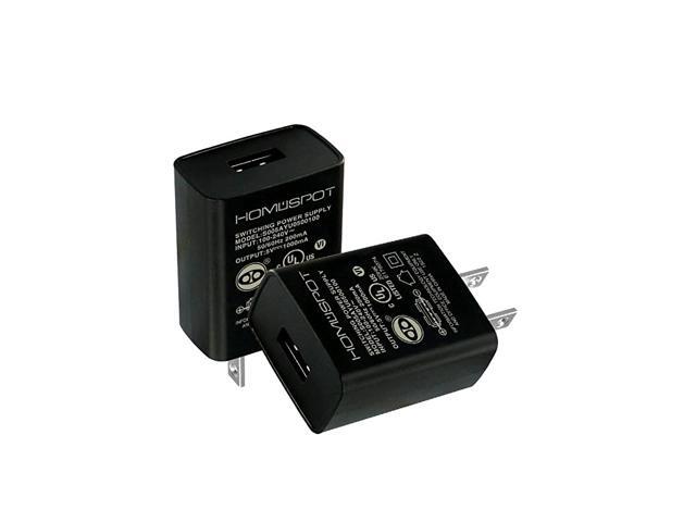 UL Listed Universal US 5V1A USB Wall Charger Plug inDoor Power AC Adapter for Travel Office Home Use 2 Pack