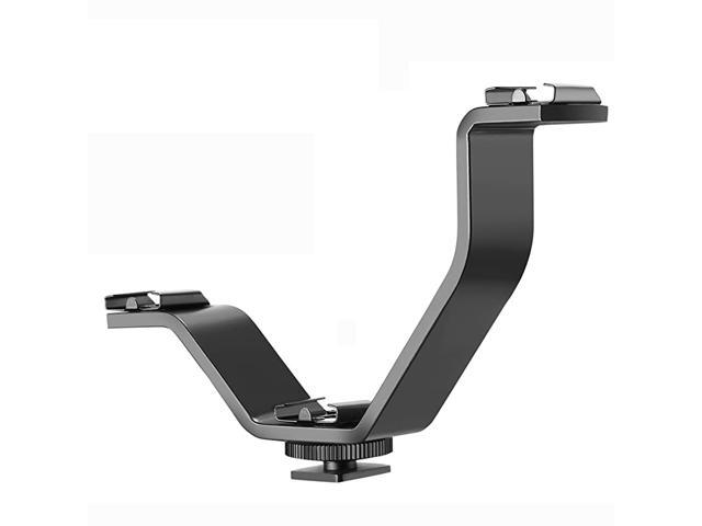 Aluminium Alloy 51 inches13 Centimeters VShape Triple 3 Universal Cold Shoe Mount Bracket for DSLR Camera or Camcorder Accessory Such as LED Video