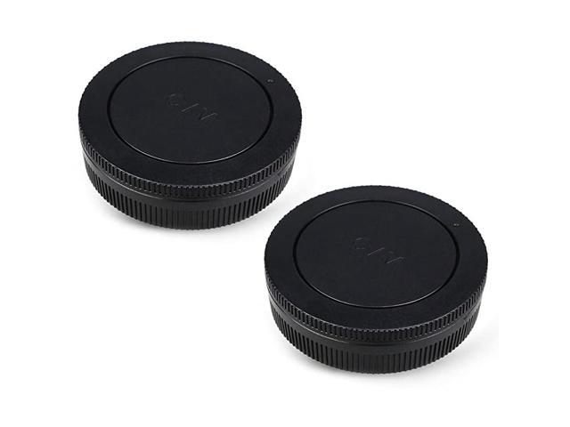2 Pack Body Cap and Rear Lens Cap Cover Kit for Sony Alpha AMount DSLR Cameras and Sony Alpha AMount Lenses