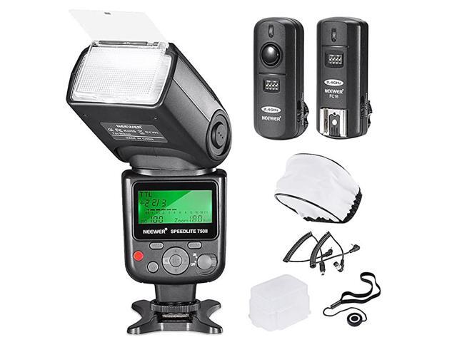 750II TTL Flash Kit for Nikon D7200 D7100 D7000 D5500 D5300 D5200 D5100 D5000 D3300 D3200 D3100 D3000 D700 D600 D500 D90 D80 D70 D60 D50 Cameras
