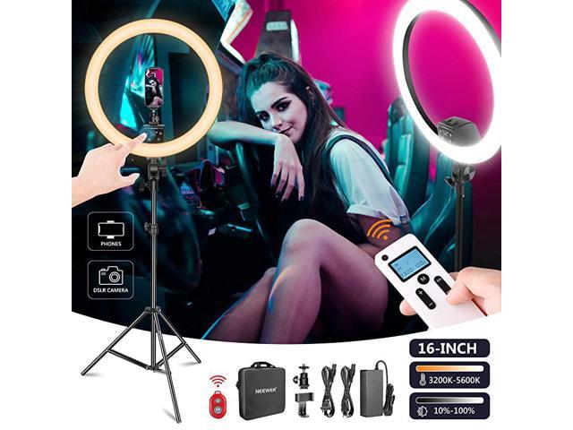 Advanced 16inch LED Ring Light Support Manual Touch Control with LCD Screen Remote and Multiple Lights Control 32005600K Stand Included for Makeup