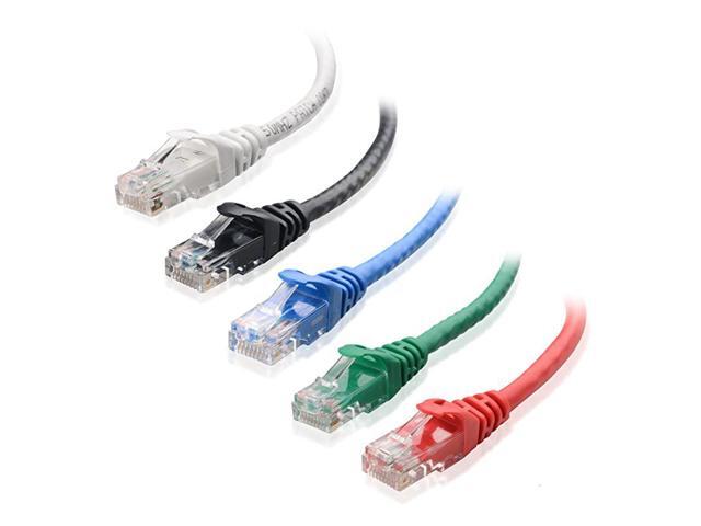 5Color Combo Snagless Cat6 Ethernet Cat6 Cat 6 14 ft