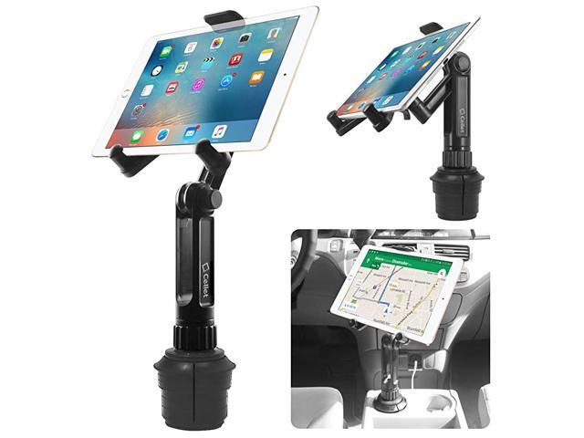 Cup Holder Tablet Mount Tablet Car Cradle Holder Made by Compatible for 2021 iPad Pro New Air iPad Mini Samsung Galaxy Tab S7 S6 Lite S5e A7