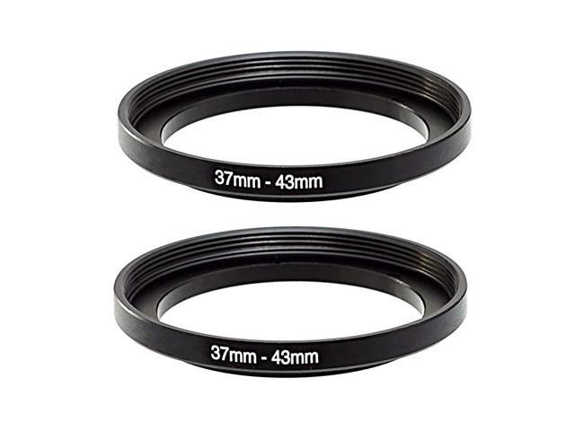 Packs 3743MM StepUp Ring Adapter 37mm to 43mm Step Up Filter Ring 37mm Male 43mm Female Stepping Up Ring for DSLR Camera Lens and ND UV CPL