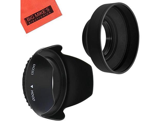 Tulip Flower Lens Hood + Soft Rubber Lens Hood for Select Canon Nikon Olympus Panasonic Pentax Sony Sigma Tamron SLR Lenses Digital Cameras and