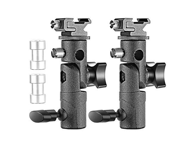 Professional Universal E Type Camera Flash Speedlite Mount Swivel Light Stand Bracket with Umbrella Holder for Canon Nikon Pentax Olympus and Other