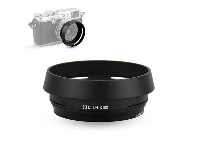 Lens Hood Set Lens Shade for Fuji Fujifilm X100V X100F X100S X100T X100 X70 Replaces Fujifilm LHX100 Lens Hood Adapter Ring Aluminum Alloy Black