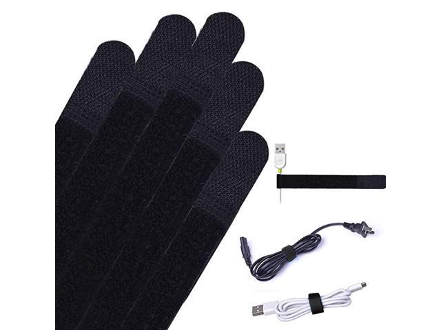 Pack of 50 Reusable Cord Organizer Keeper Holder Fastening Cable Ties Straps for Earbud Headphones Phones Electronics Electrical Computer PC Wire