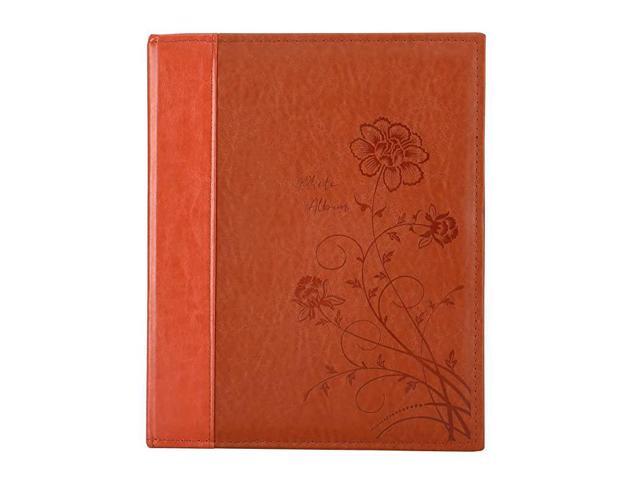 Photo Picutre Album 4x6 400 Photos Extra Large Capacity Leather Cover Wedding Family Photo Albums Holds 400 Vertical 4x6 Photos with White PagesBrown