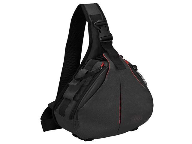 Camera Bag Sling Backpack Camera Case Waterproof with Rain Cover Tripod Holder Compatible for DSLRSLR Mirrorless Cameras Canon Nikon Sony Pentax