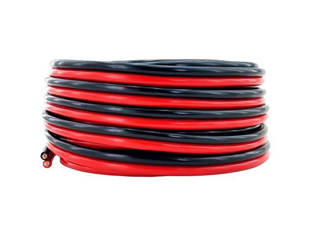 12 AWG American Wire Gauge Flexible OFC Zip Cord Speaker Cable for Car Stereo Amplifier Remote Automotive Trailer Harness Hookup Wiring 50 ft Red