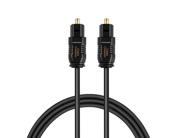 Optical Digital Audio Cable 3FT Slim Fiber Optic Toslink Gold Plated Optical SPDIF Cord for Home Theater Sound Bar TV PS4 Xbox VDCD Player Game