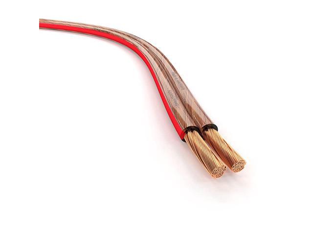 Pure Copper Stereo Audio Speaker Wire Cable Made in Germany 16 AWG Gauge 50 feet For Hifi Speakers and Surround Sound Systems Pure Copper with