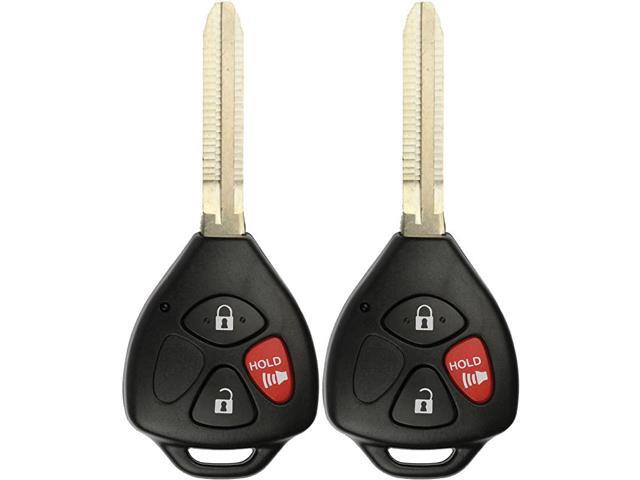 Keyless Entry Remote Control Car Unut Key Fob for Toyota Rav4 Yaris Scion xB HYQ12BBY Pack of 2