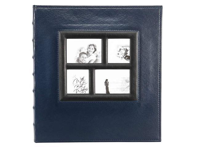 Photo Album 4x6 600 Photos Large Capacity Wedding Family Leather Cover Picture Albums Holds 600 Horizontal and Vertical 4x6 Photos with Black Pages