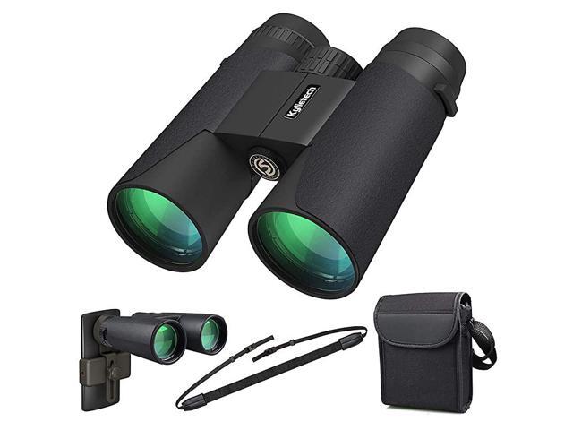 12X42 Binoculars with Phone Adapter Professional HD Compact Waterproof and Fogproof Telescope SportsBAK4 Prism FMC Lens for Bird Watching Hiking