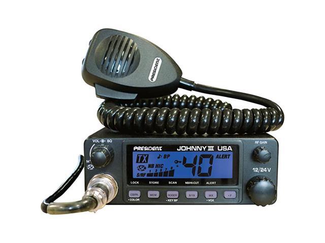 Johnny III USA 40 Channel CB Radio 12 or 24V Black