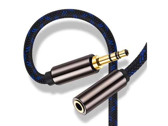 35mm AUX Extension Cable 50 Feet Double Shielded Headphone Auxiliary Extension Cable 35mm Male to 35mm Female Stereo Audio Extension Cable 50 Foot