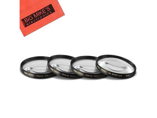 CloseUp Filter Set +1 2 4 and +10 Diopters Magnificatoin Kit for Canon Rebel T5 T6 T6i T7i EOS 80D EOS 77D Cameras with Canon EFS 1855mm f3556 is