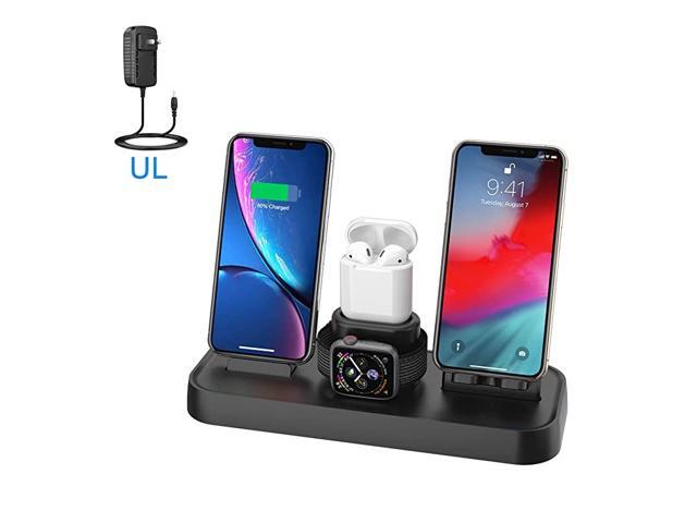 Charger 4 in 1 Charging Station for Apple Charging Pad Stand with Apple Watch Charger Stand Apple Watch Charging Stand with AirPods Dock Charger