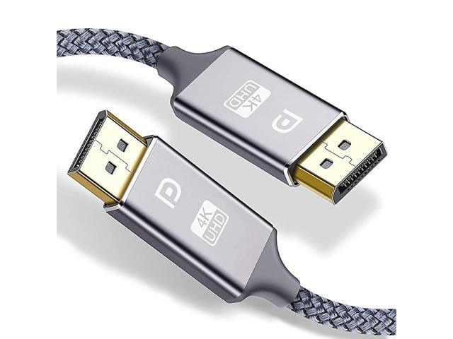 DisplayPort Cable 4K DP Cable Nylon Braided 4K60Hz 2k120Hz Ultra High Speed DisplayPort to DisplayPort Cable 15ft for Laptop PC TV etc Gaming