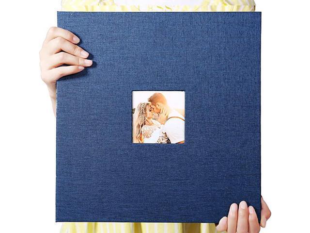 Adhesive Photo Album 3x5 4x6 5x7 85x11 Magnetic Scrapbook Album Hardcover DIY Photo Album Length 13 x Width 128 Inches with A Metallic Pen