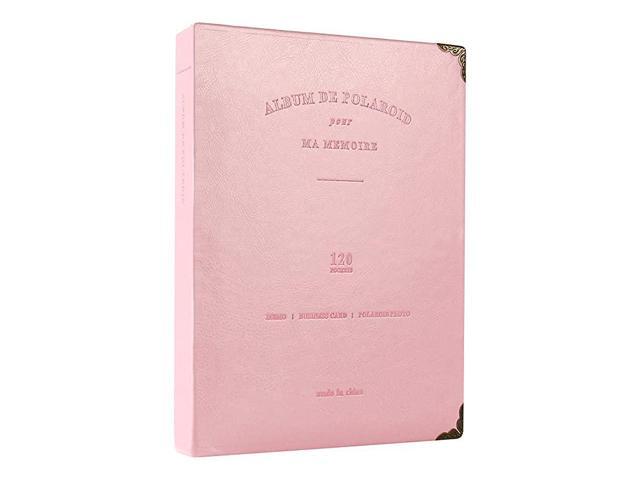 120 Pockets Mini Photo Album for Fujifilm Instax Mini 11 9 7s 8 8+ 25 26 50s 70 90 Polaroid PIC300 Z2300 Film Pink