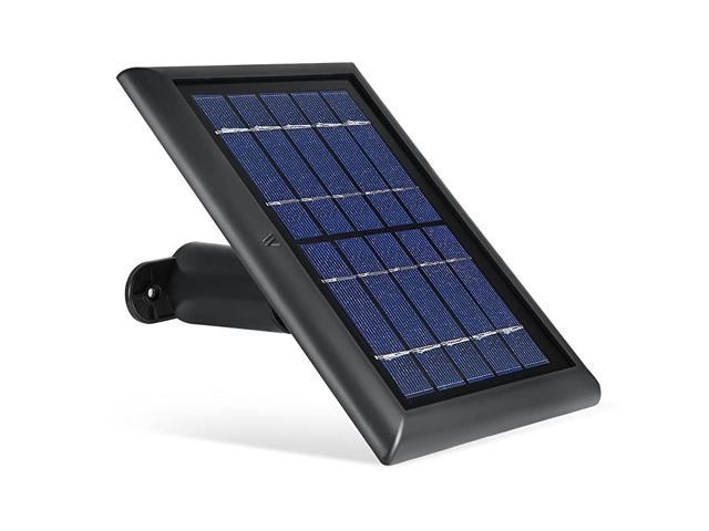 Solar Panel Compatible with Ring Spotlight Cam Battery AllNew Ring Stick Up Cam Battery Power Your Ring Surveillance Camera continuously Black
