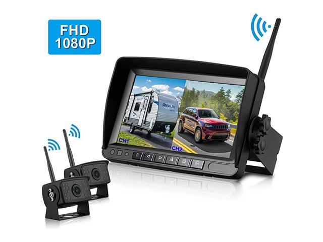 V23 HD 1080P Digital Wireless Dual Backup Camera 7