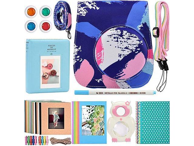 Instant Camera Accessories Bundle Compatible for Fujifilm Instax Mini 9 Mini 8+ Mini 8 Instant Film Camera Includes Camera Case Album Frame
