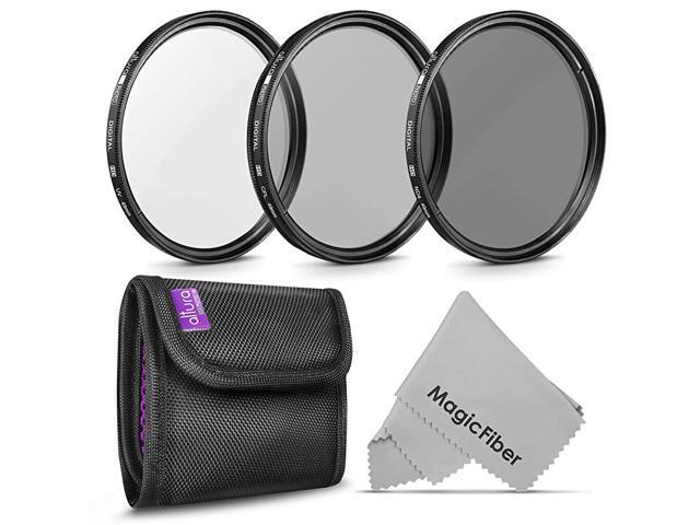 49MM Professional Photography Filter Kit UV CPL Polarizer Neutral Density ND4 for Camera Lens with 49MM Filter Thread + Filter Pouch