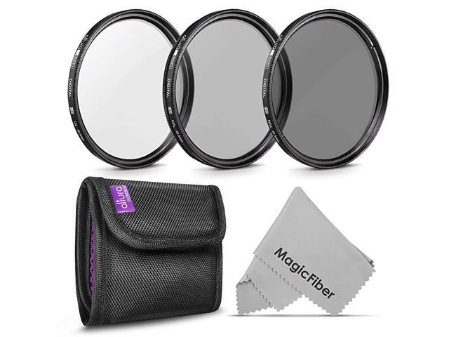 405MM Professional Photography Filter Kit UV CPL Polarizer Neutral Density ND4 for Camera Lens with 405MM Filter Thread + Filter Pouch