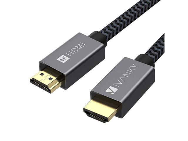 4K HDMI Cable 15 ft High Speed 18Gbps HDMI 20 Cable 4K HDR HDCP 22 3D 2160P 1080P Ethernet Braided HDMI Cord Audio Return ARC Compatible UHD TV
