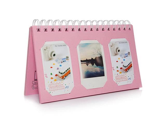Compatible Mini Book Album for Fujifilm Instax Mini 8 8+ 9 70 7s 25 26 50s 90 Film Pringo P231 Instax Share SP1 SP2 Polaroid PIC300 Z2300 Film Pink