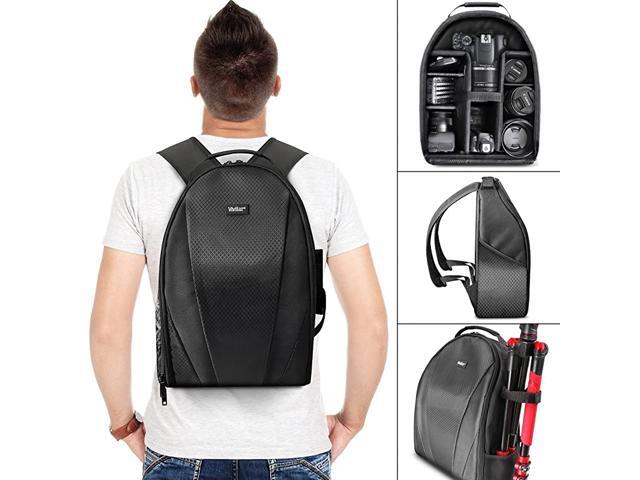 Camera Backpack Bag for Sony Canon Fuji Panasonic Nikon DSLR Mirrorless Digital Camera Video Camera Lenses and Photography Accessories Black Camera