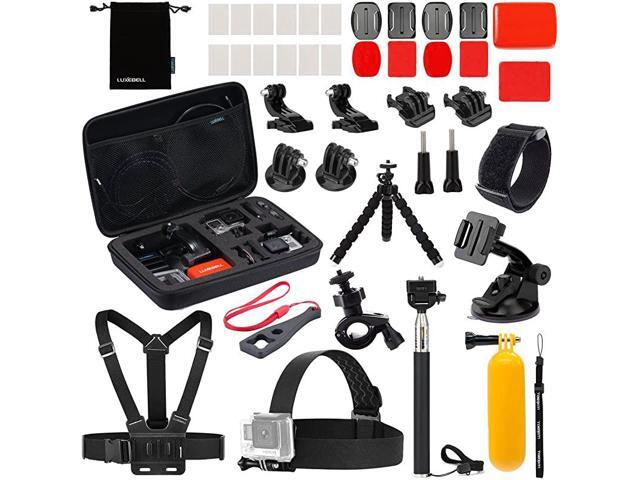 Accessories Kit for AKASO EK5000 EK7000 4K WiFi DJI OSMO Action Camera Hero 9 8 7 6 5 Black Sliver