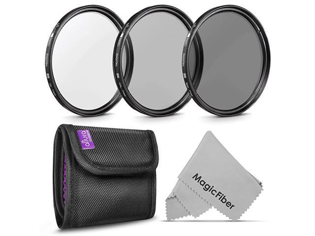 77MM Professional Photography Filter Kit UV CPL Polarizer Neutral Density ND4 for Camera Lens with 77MM Filter Thread + Filter Pouch