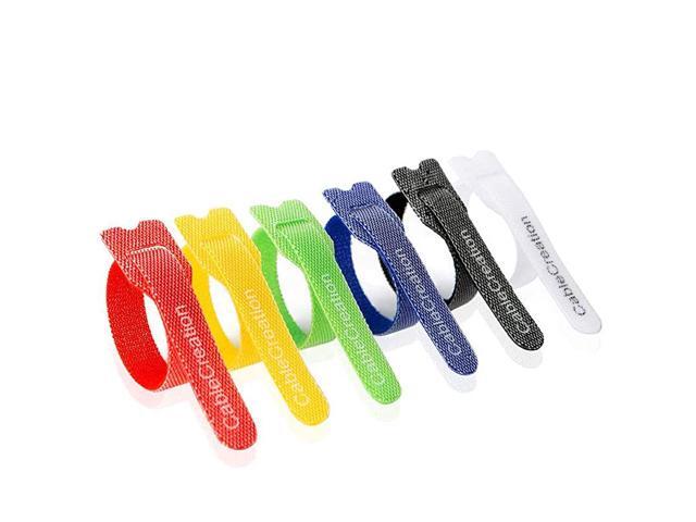 60pcs Cable Ties Reusable Fastening Cable Managementwire Organizer CordTie Wrap Nylon Adjustable Cord Organizer 6 Inch 87 Inch MultiColored