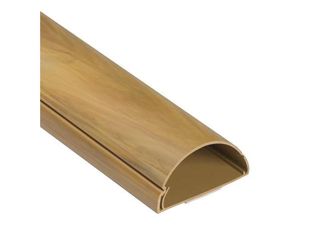 TV Cable Raceway OnWall Cord Cover Oak WoodGrain Effect 39 Inch Large Channel to Hide and Conceal Cords Cables or Wires Cable Management 2 W