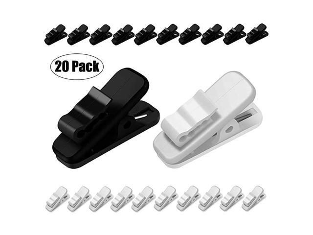 Earphone Wire Clip Headphone Mount Cable Clothing Clip Earbud Clip to Keep EarphoneMicrophone Cord in Place for 15mm Wire Diameter Round Wire