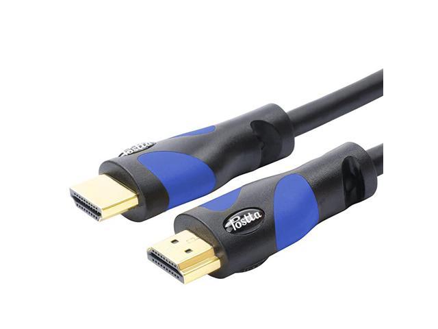 100 Feet Postta Ultra HDMI 2.0V Cable with Built-in Signal Booster-Support 3D,1080P,Ethernet,Audio Return & Ultra HD-1 Pack Blue