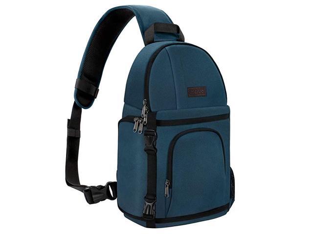 Camera Sling Bag DSLRSLRMirrorless Case Water Repellent Shockproof Photography Camera Backpack with Tripod Holder Removable Modular Inserts