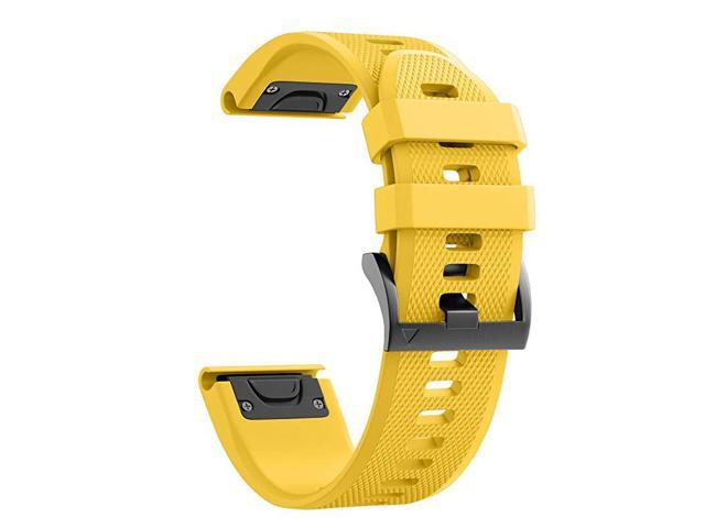 Compatible with Fenix 5 Band Easy Fit 22mm Width Soft Silicone Watch Strap Replacement for Fenix 5Fenix 5 PlusForerunner 935Approach S60Quatix 5