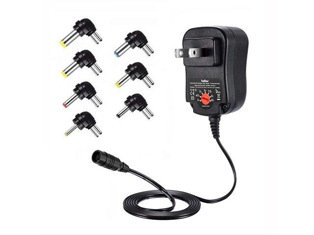 12W Universal 3V 45V 5V 6V 75V 9V 12V AC DC Adapter Power Supply for Household Electronics Mp3 Routers TV Boxes LCD Tablets CCTV IP Cameras Max