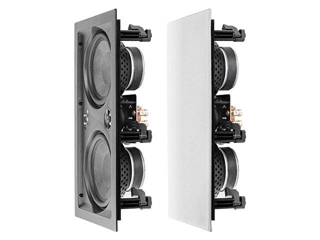 65 Trimless inWall LCR Speaker Dual Woofers Dome Tweeter Single IW650LCR