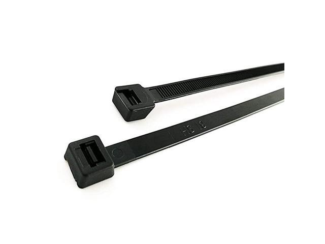 Premium Heavy Duty Cable Tie Straps Plastic 50 Pack Outdoor Strong Large Zip Ties 30x035 InchIndustrial Zip Ties 175 Pound Strength UV Black