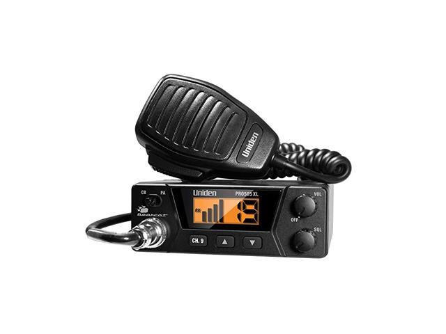 Compact Design Public Address Large Easy to Read Display Function PA Pro-Series External Speaker Jack Instant Emergency Channel 9 - Black Uniden PRO505XL 40-Channel CB Radio 
