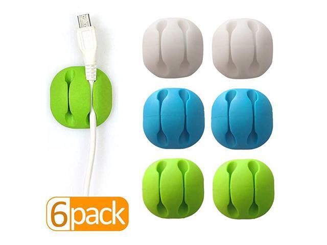 Cable Clips Desktop Color6 PackWire Clips DeskWire Holder for TableCarWallComputerPhone Charging CableUSB CableMouseHeadphoneOfficeCubicleectGreat